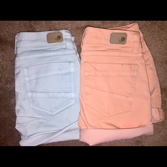 Pink and blue RUBBERBAND shorts - Picture 2 of 2